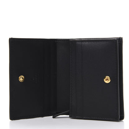 Gucci Suede Patent Web Ophidia Card Case Hibiscus Red Black 5 of 7