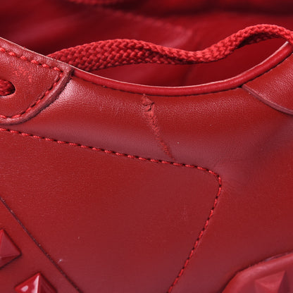 Valentino Garavani Calfskin Mens Rockstud Untitled Open Sneakers 44 Red 12 of 13
