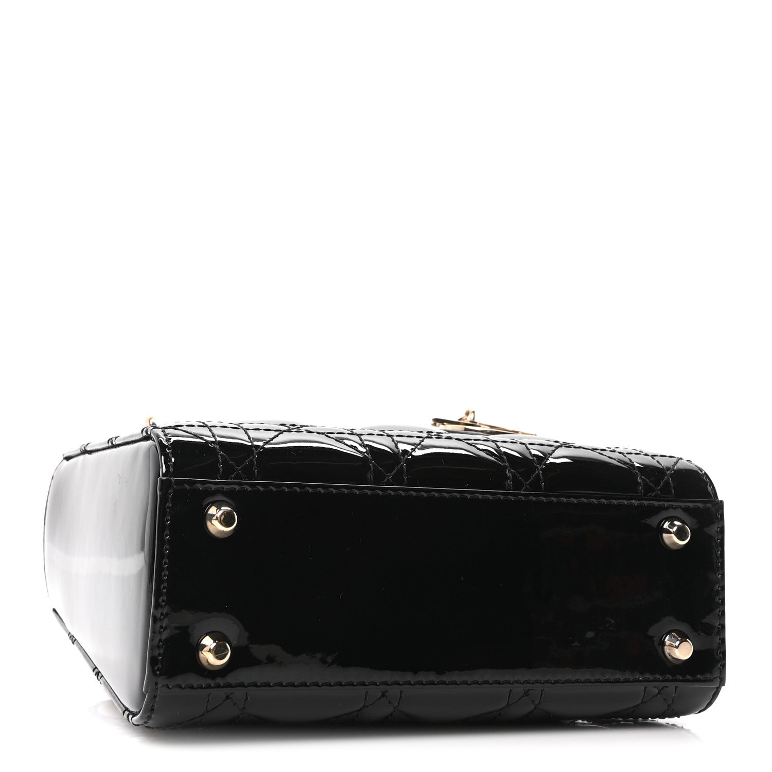 Christian Dior Patent Cannage Mini Lady Dior Black 4 of 9