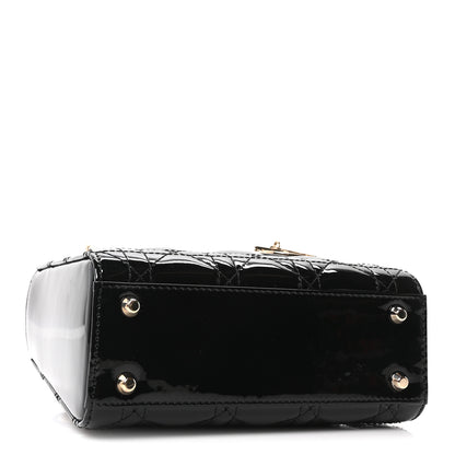 Christian Dior Patent Cannage Mini Lady Dior Black 4 of 9