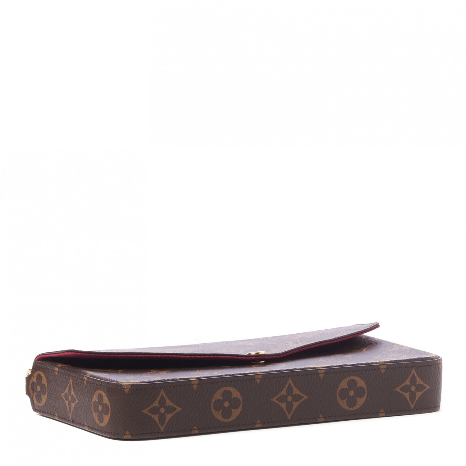 Louis Vuitton Monogram Pochette Felicie Chain Wallet Fuchsia 5 of 9