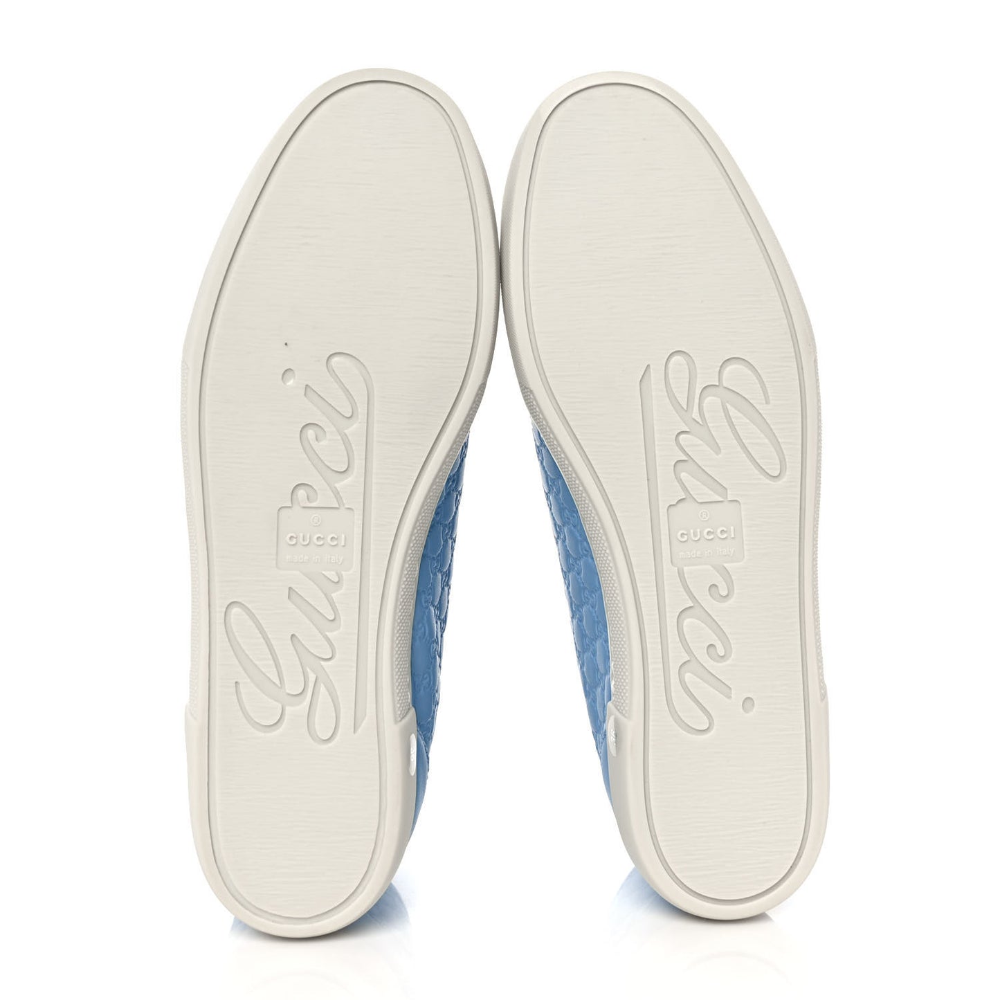 Microguccissima Womens High Top Sneakers 36 Mineral Blue
