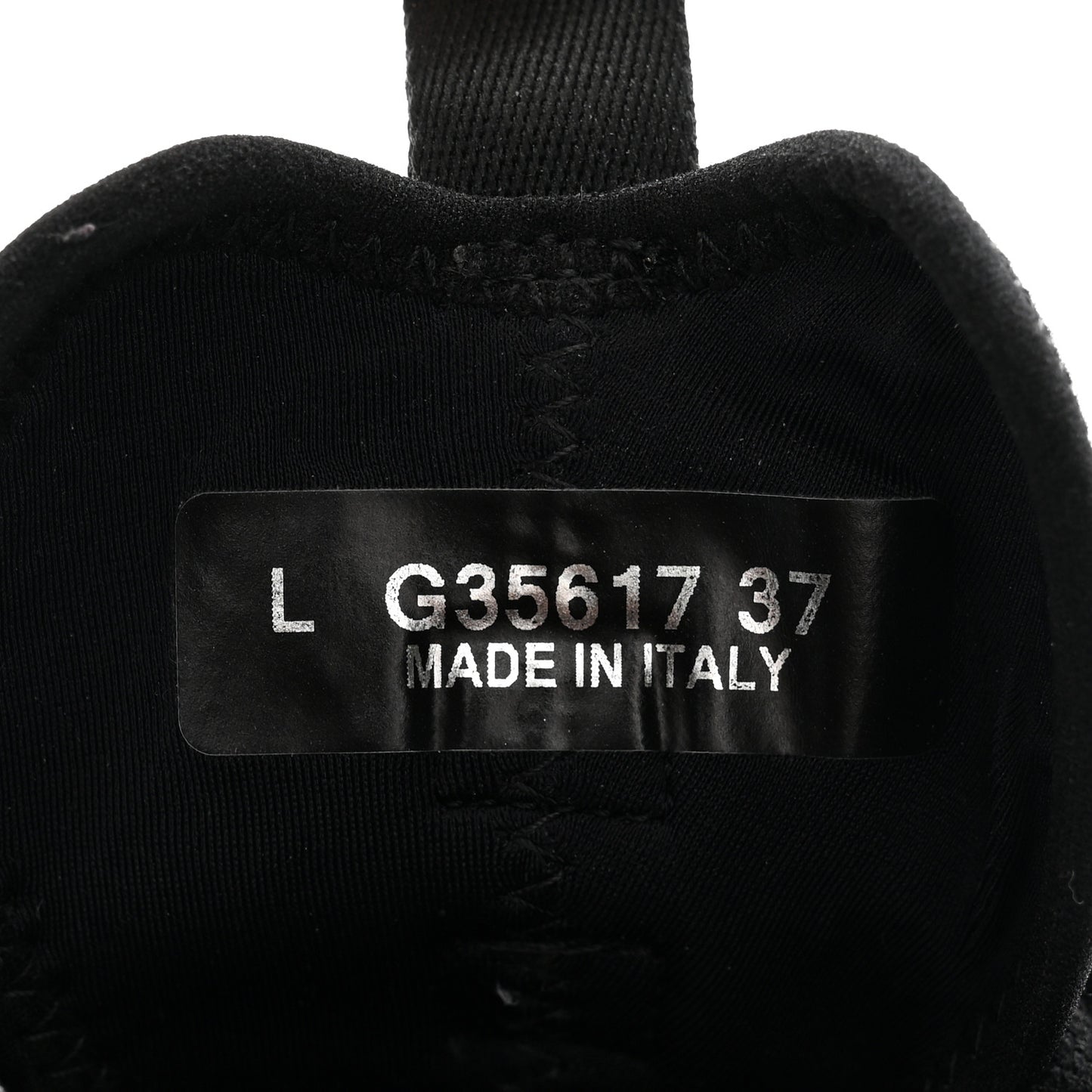 Velvet Calfskin Mixed Fibers CC Sneakers 37 Black