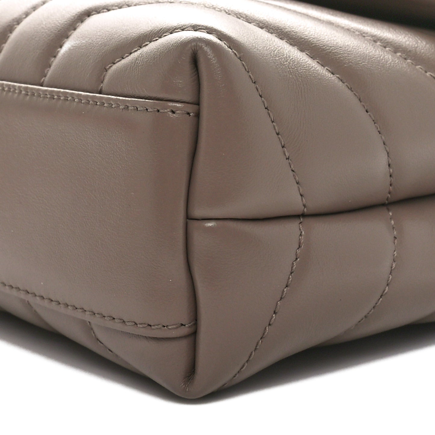 Calfskin Y Quilted Monogram Toy Loulou Crossbody Bag Mink