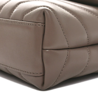 Saint Laurent Calfskin Y Quilted Monogram Toy Loulou Crossbody Bag Mink 10 of 10