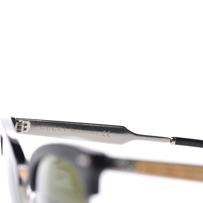 Gucci Acetate Damascato Cat Eye Sunglasses GG0055S Black Gold 6 of 6