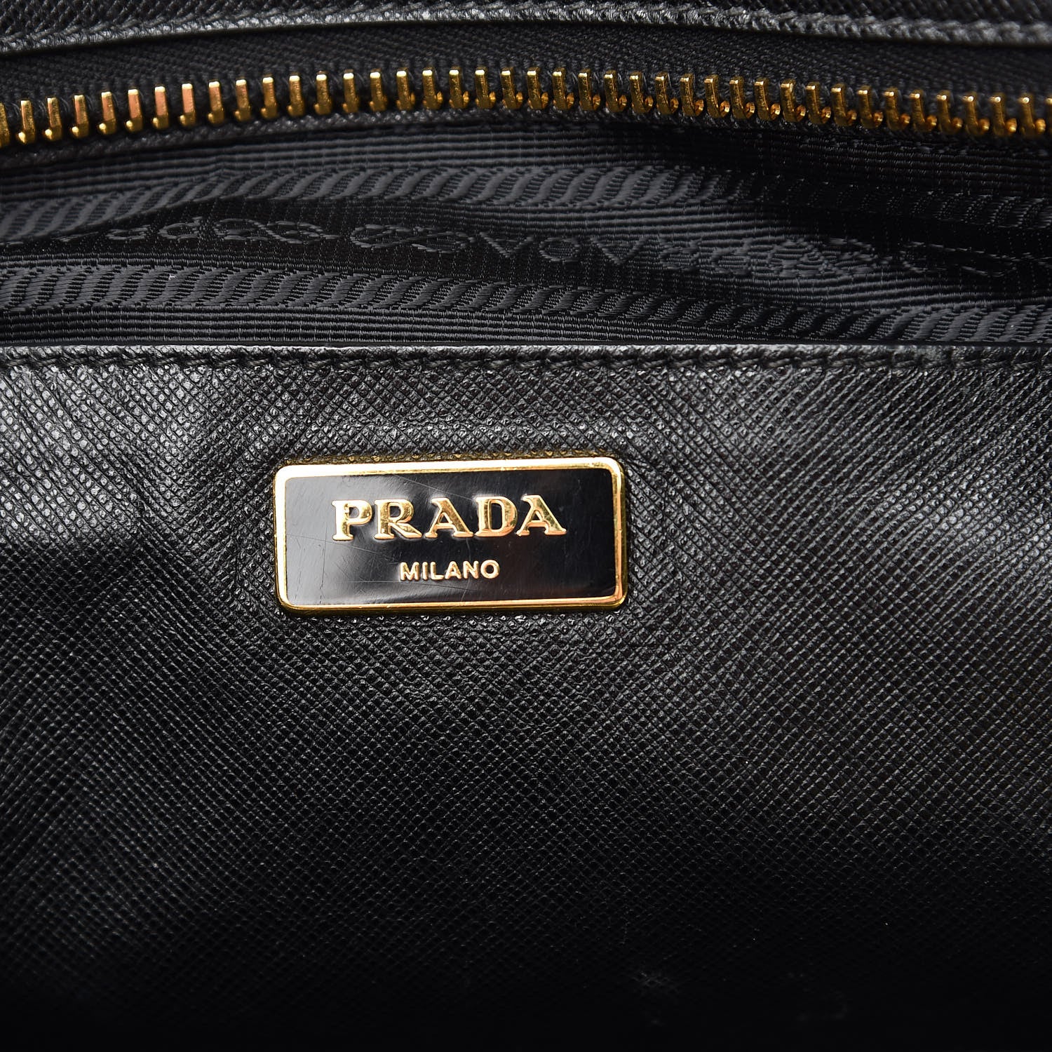 Prada Saffiano Soft Bi-Color Tote Palissandro Black 6 of 17