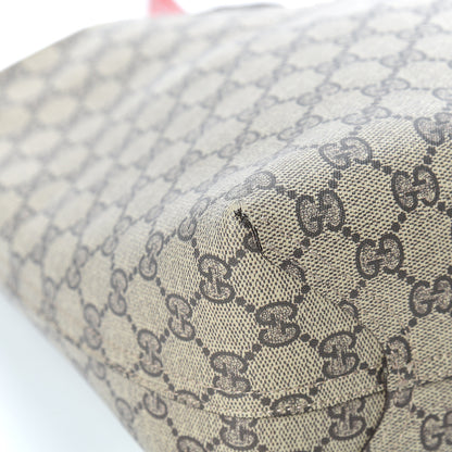 Gucci GG Supreme Monogram Medium Reversible Tote Beige Red 15 of 28