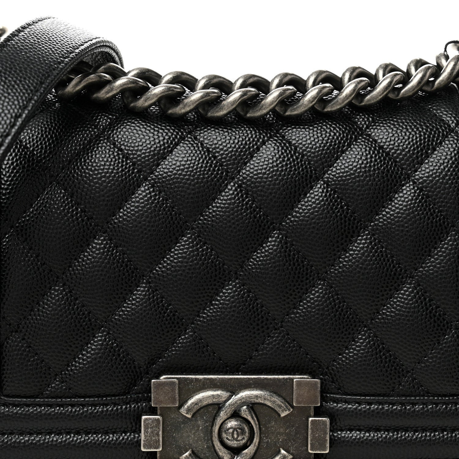 Chanel Caviar Quilted Small Boy Flap Black 8 of 10