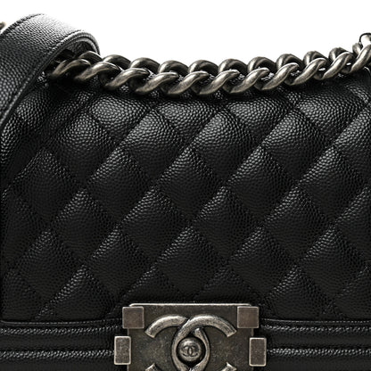 Chanel Caviar Quilted Small Boy Flap Black 8 of 10