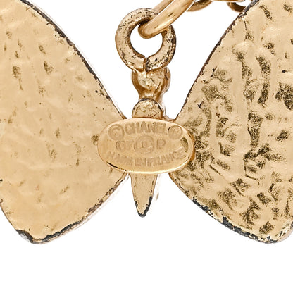 Chanel Butterfly Earrings Gold 4 of 4