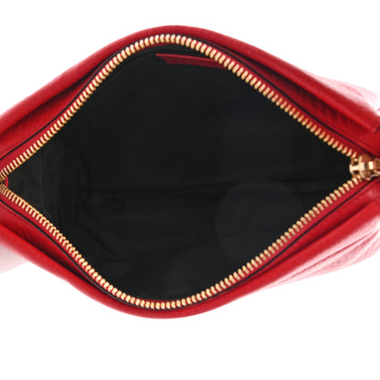 Gucci Pebbled Calfskin Soho Cosmetic Case Tabasco Red 5 of 8