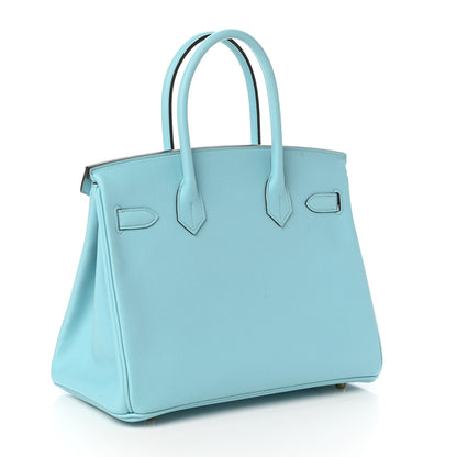 Hermes Epsom Birkin 30 Bleu Atoll 3 of 11