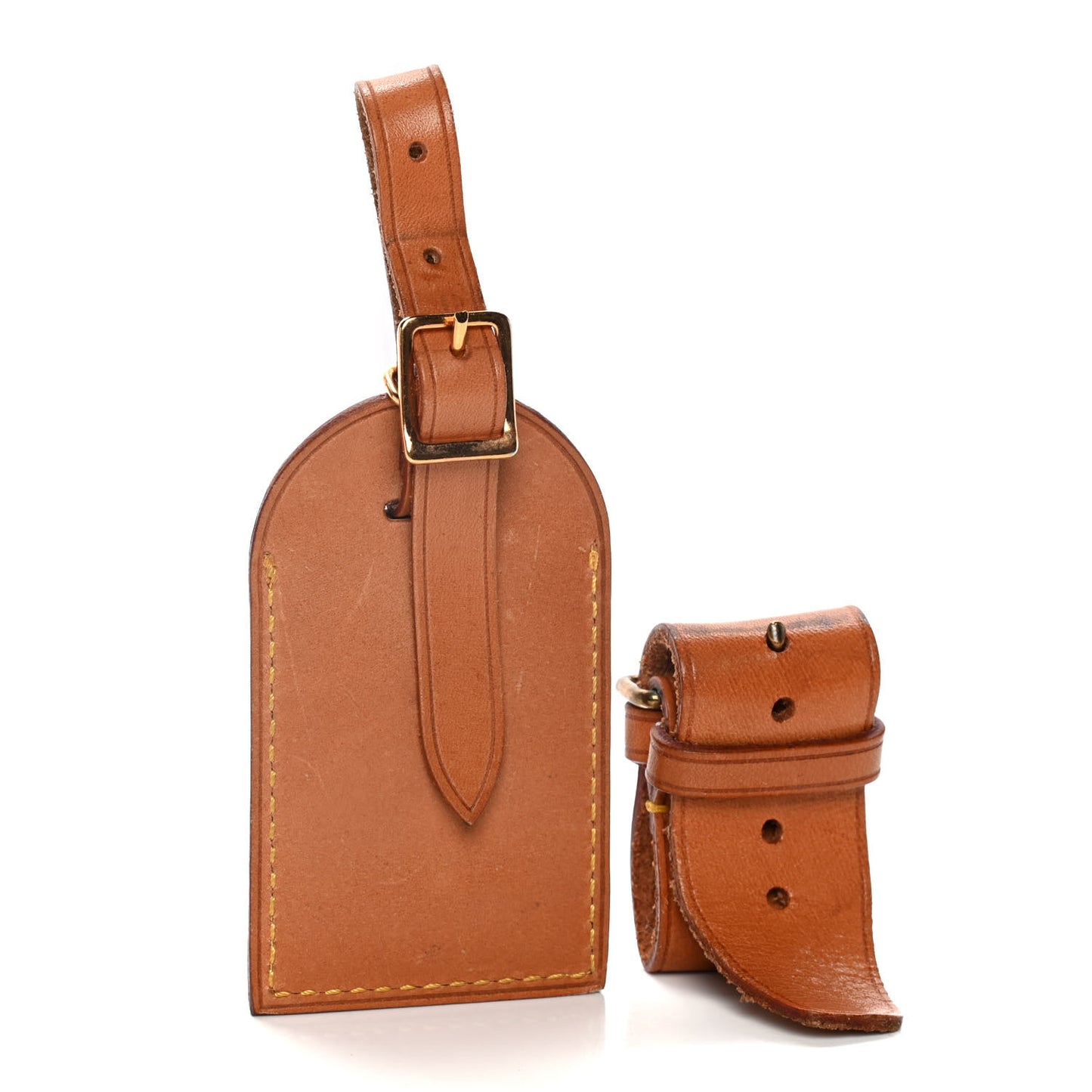 Vachetta Leather Luggage Tag and Loop