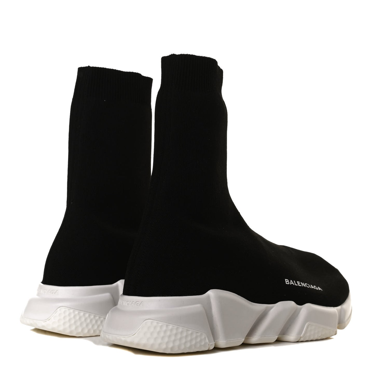Neoprene Knit Womens Speed Sock Sneakers 39 Black White