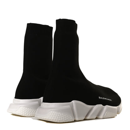Balenciaga Neoprene Knit Womens Speed Sock Sneakers 39 Black White 4 of 10