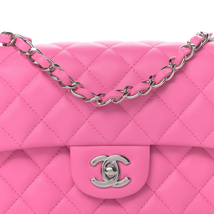 Chanel Lambskin Quilted Mini Rectangular Flap Pink 8 of 12