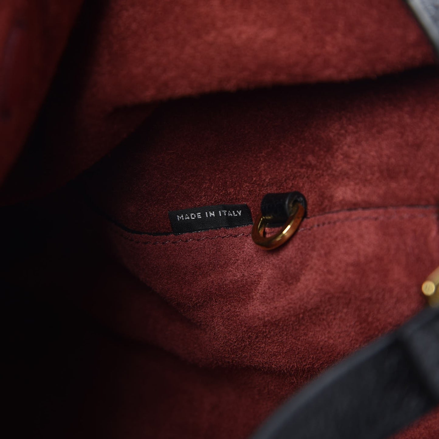 Goatskin Madras Bucket Bag Nero Black Porpora