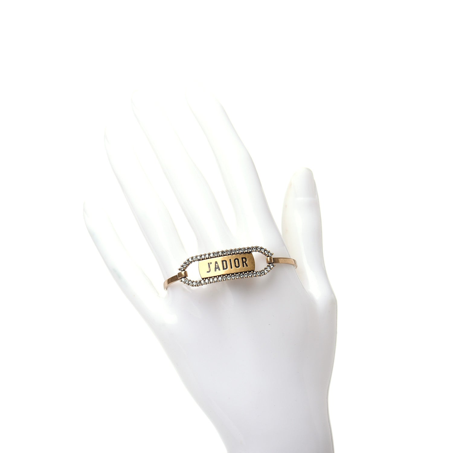 Christian Dior Metal Crystal J'Adior Bracelet Gold 2 of 4