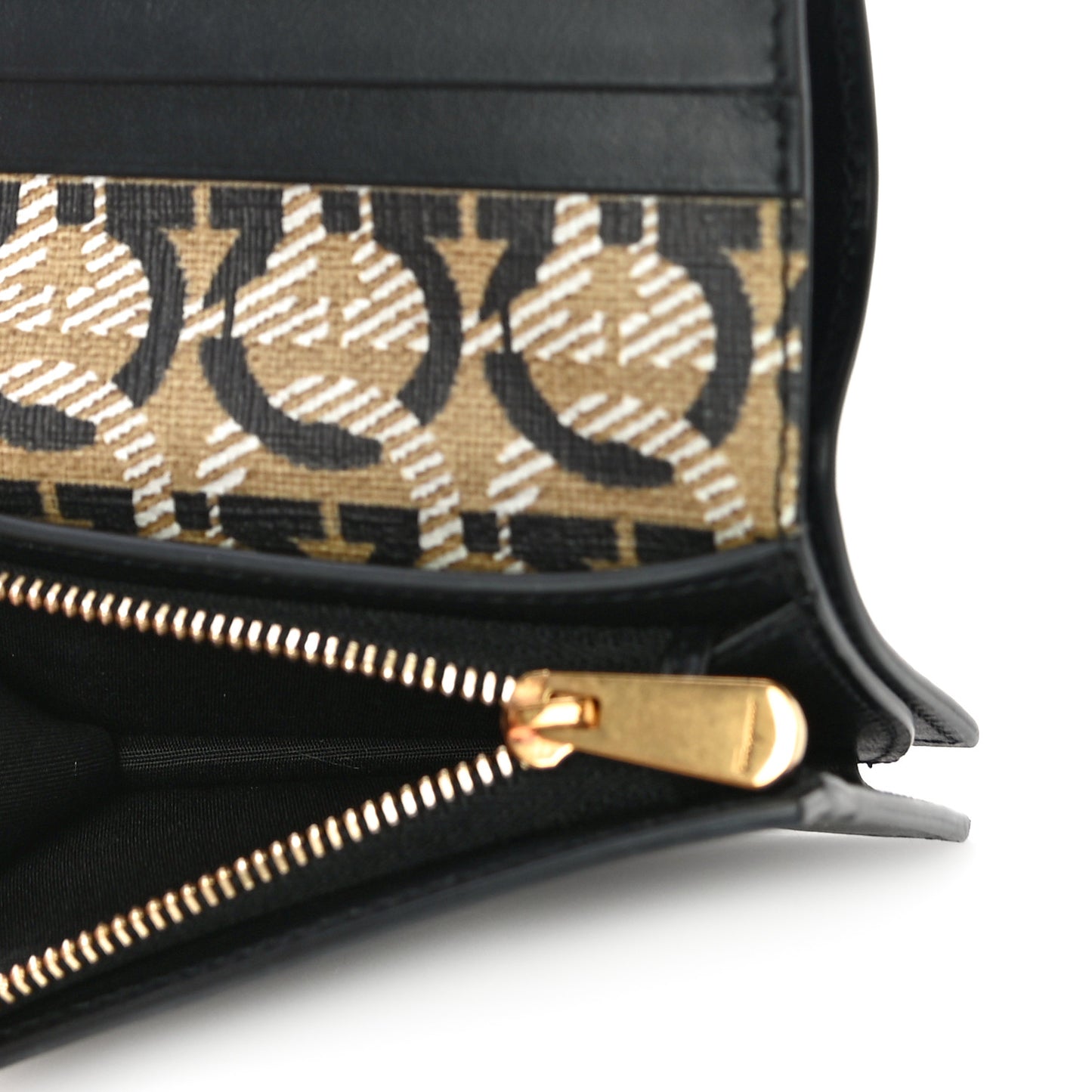 Grained Calfskin Gancini Wallet Black