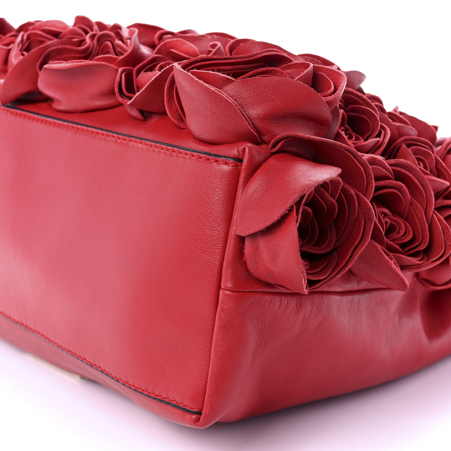 Valentino Garavani Nappa Atelier Rose Edition Large Tote Red 8 of 8