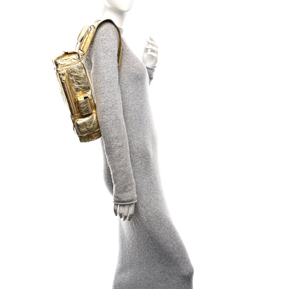 Balenciaga Metallized Agneau Arena Superbusy XS Sling Zip Shoulder Bag Gold 2 of 10