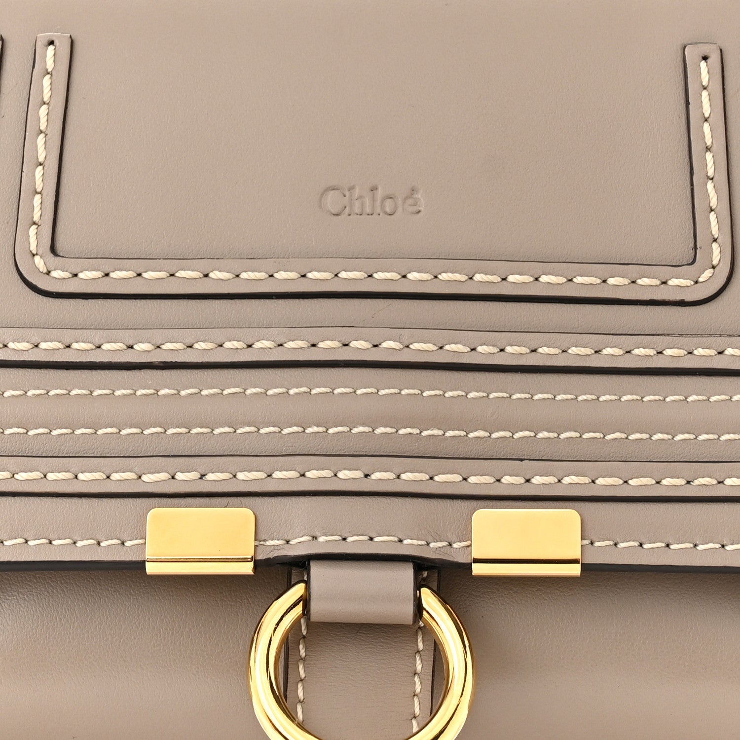 Chloe Calfskin Marcie Convertible Belt Bag Cashmere Grey 8 of 10