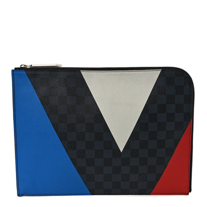 Louis Vuitton Damier Cobalt America's Cup Regatta Poche Documents Portfolio Case 1 of 6
