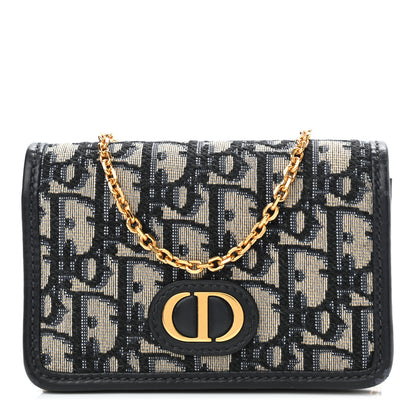 Christian Dior Oblique Nano 30 Montaigne Pouch Blue 1 of 10