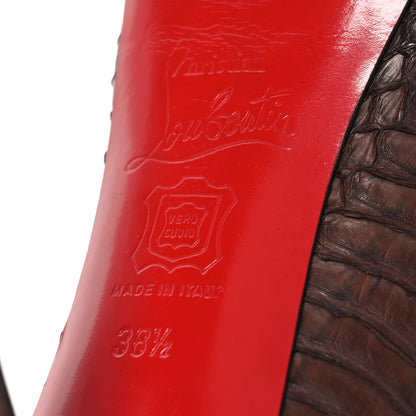 Christian Louboutin Watersnake Altadama 140 Pumps 38.5 Testa Di Moro 7 of 13