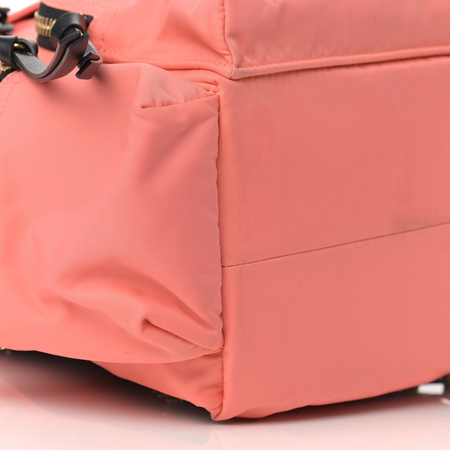 Nylon Medium Rucksack Backpack Bright Coral Pink