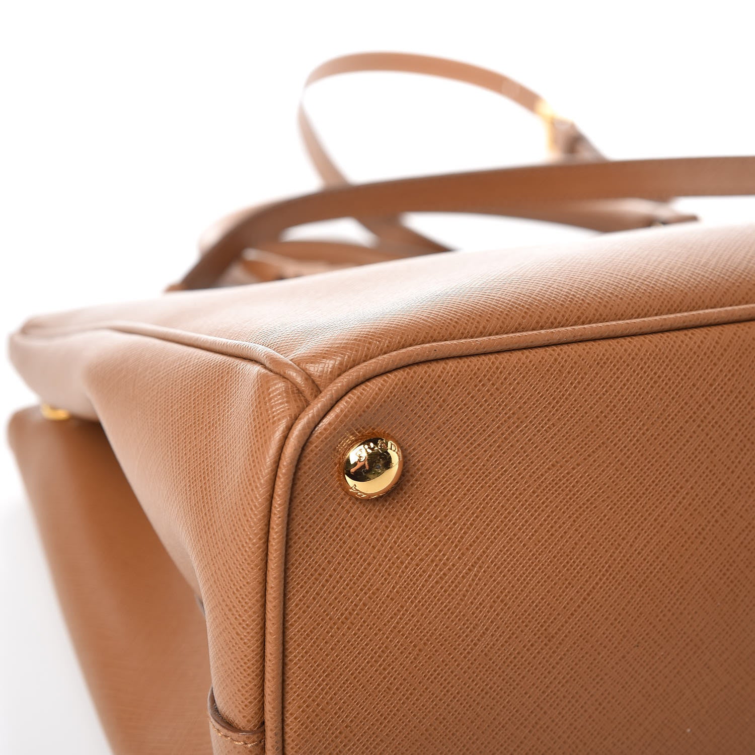 Prada Saffiano Medium Galleria Double Zip Tote Caramel 10 of 11