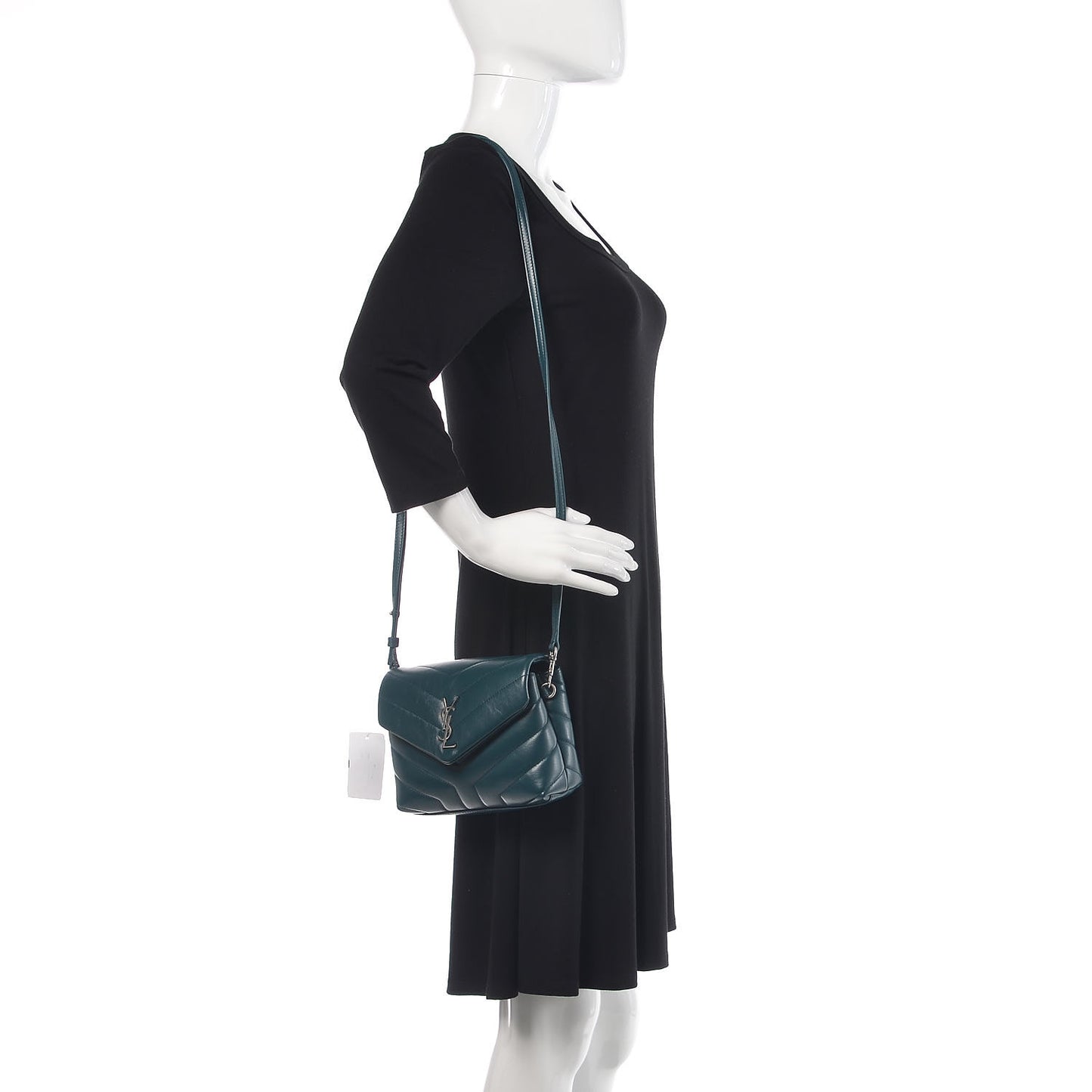 Calfskin Y Quilted Monogram Toy Loulou Satchel Dark Turquoise