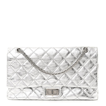 Chanel Metallic Aged Calfskin Quilted 2.55 Reissue 227 Flap Silver 1 of 10