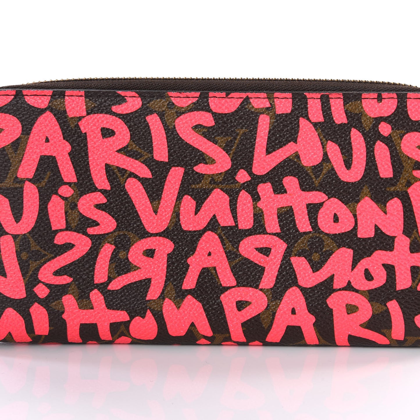 Monogram Graffiti Zippy Wallet Fuchsia