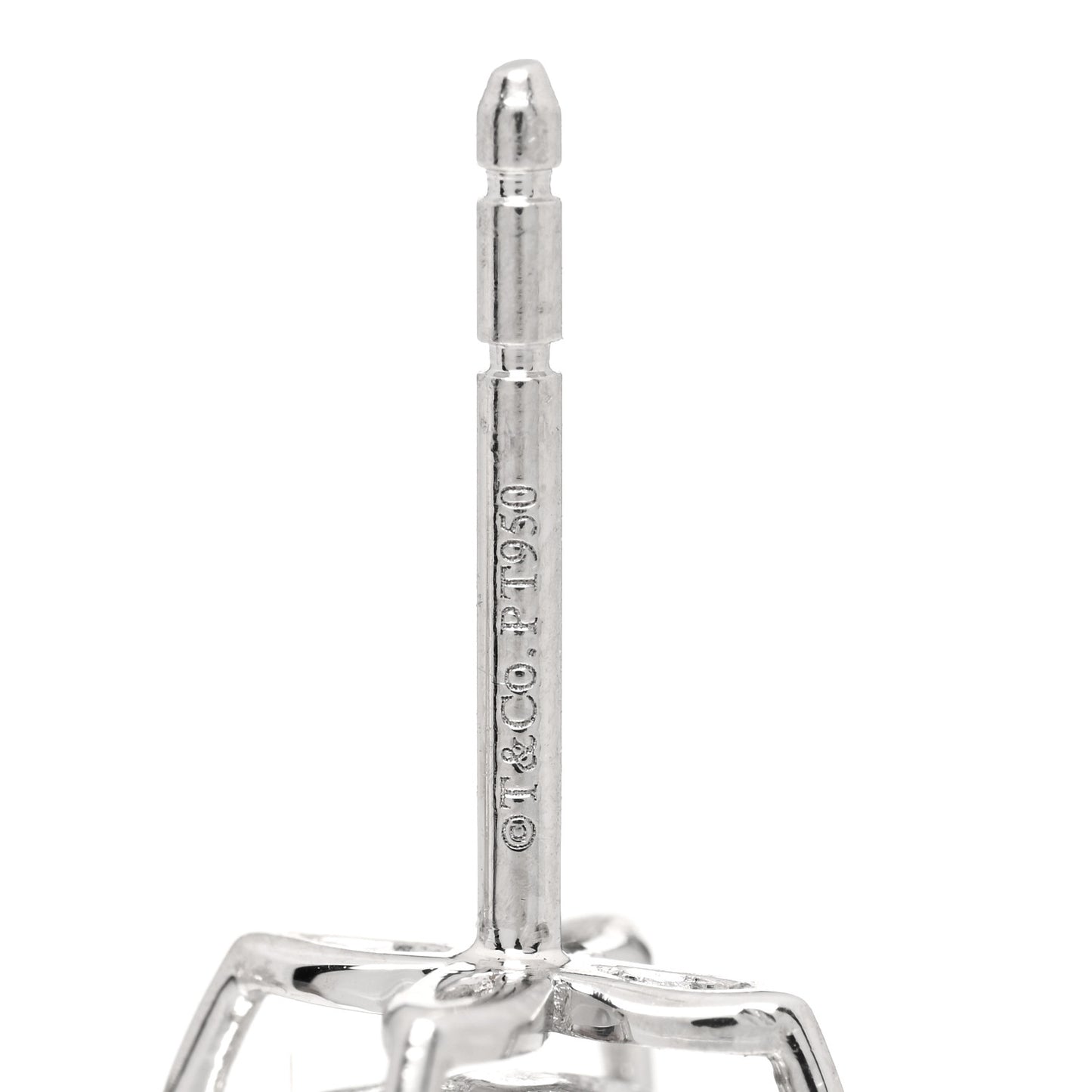 Platinum Diamond .64ct Small Victoria Earrings