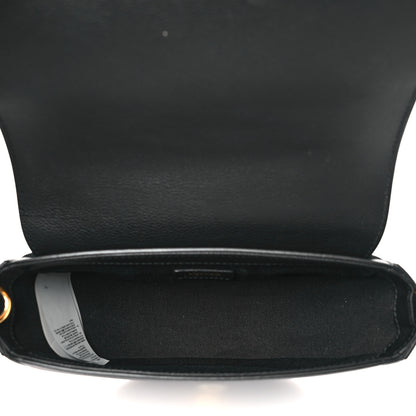 Versace Grained Calfskin La Medusa Small Shoulder Bag Black 5 of 9