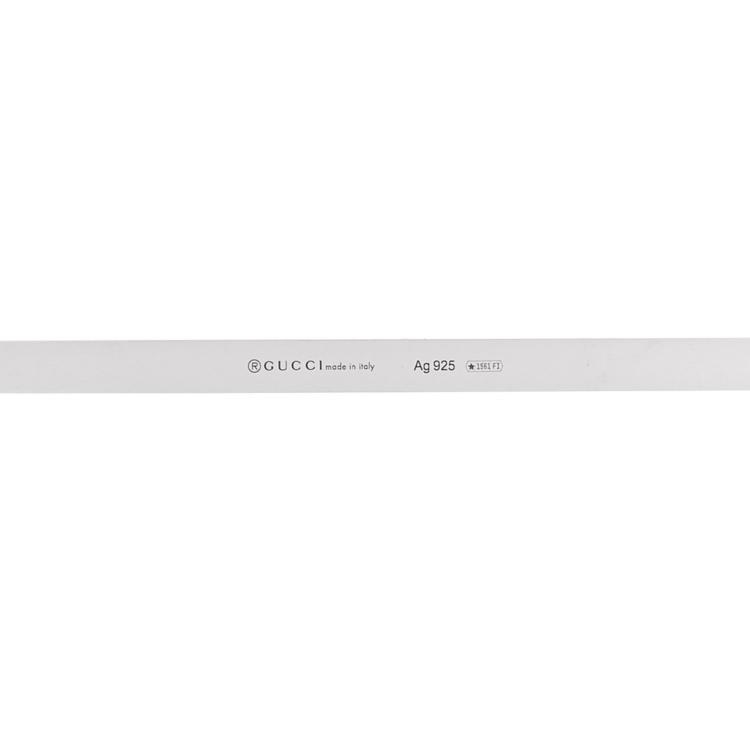 Gucci Sterling Silver Bar Pendant Necklace 3 of 5