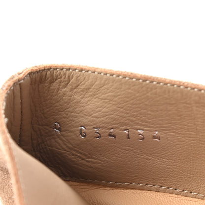 Chanel Suede Calfskin Satin Gabrielle Cap Toe Short Boots 37 Beige Black 9 of 12