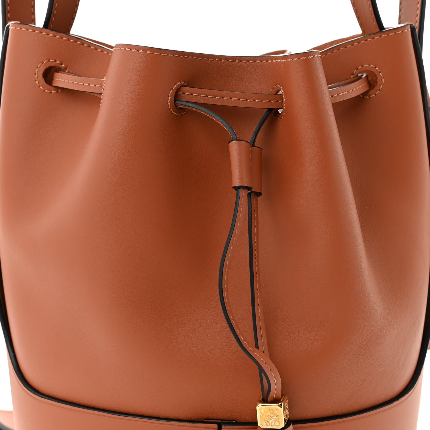 Loewe Calfskin Small Balloon Bucket Bag Tan 7 of 9