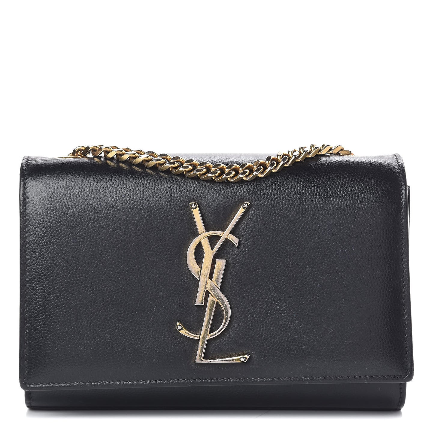Grain De Poudre Small Monogram Kate Satchel Black