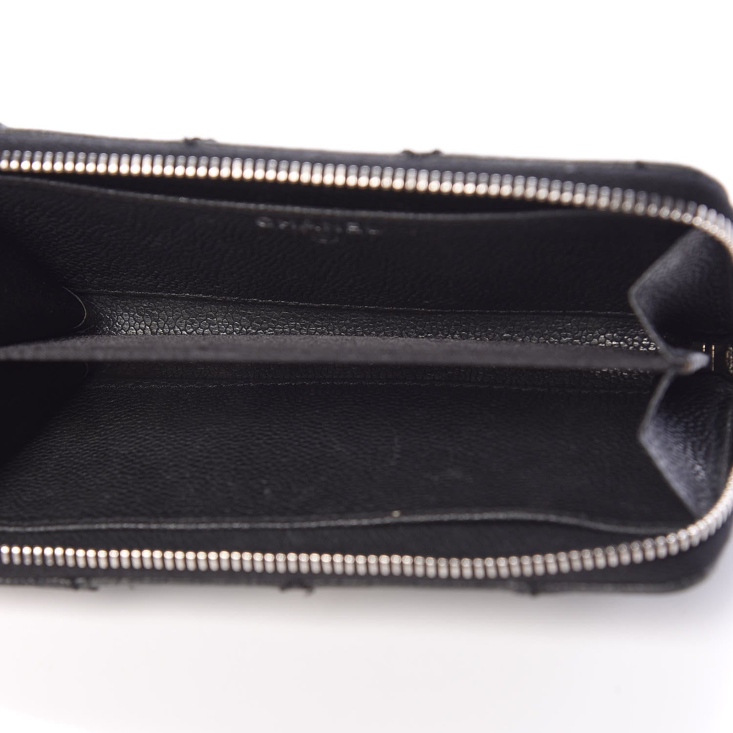 Chanel Caviar Outdoor Ligne Zip Coin Purse Wallet Black 5 of 14
