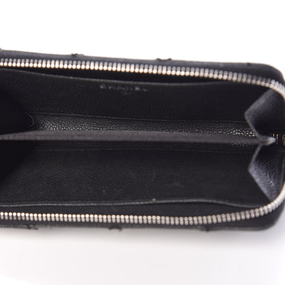 Chanel Caviar Outdoor Ligne Zip Coin Purse Wallet Black 5 of 14