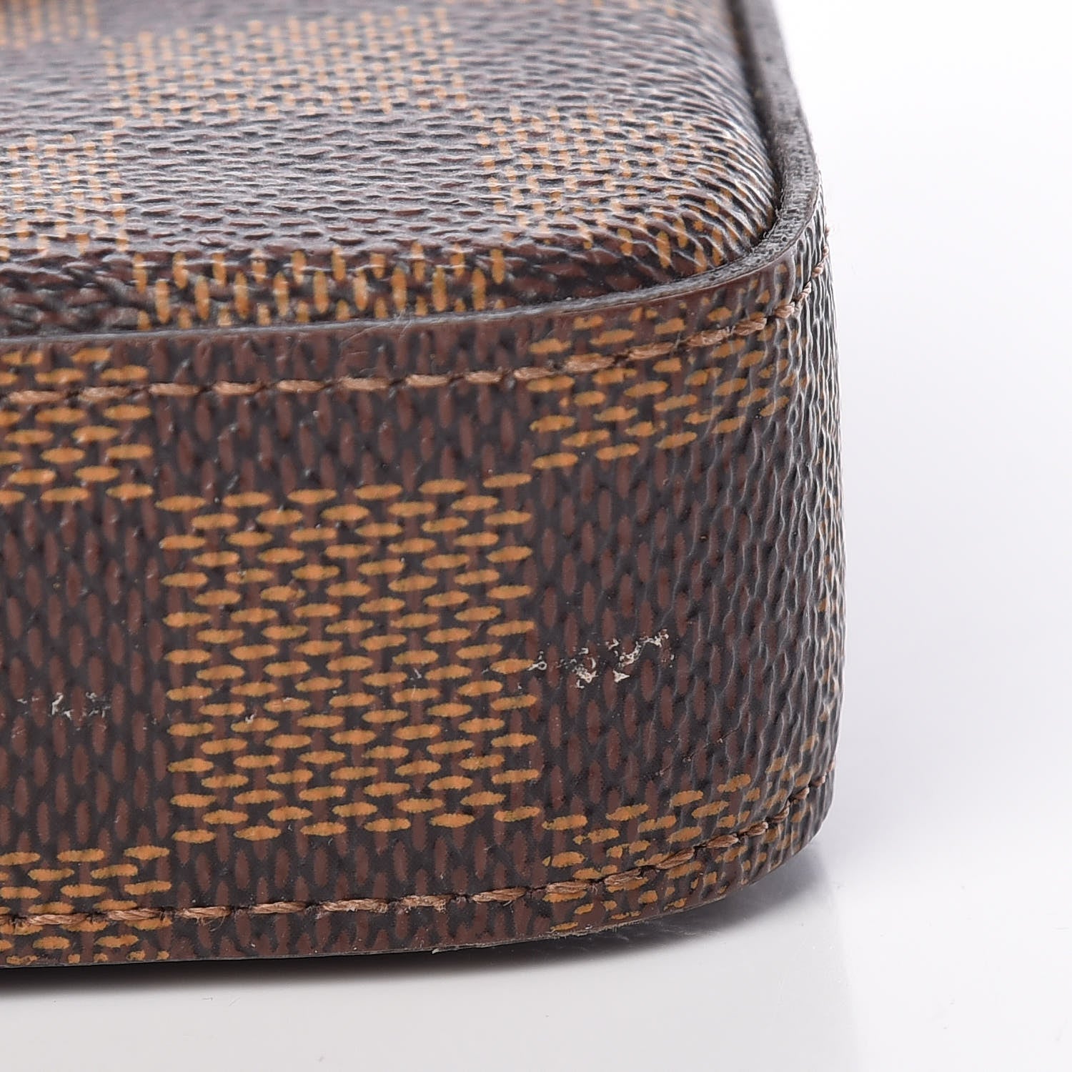 Louis Vuitton Damier Ebene Pochette Felicie Chain Wallet 14 of 15