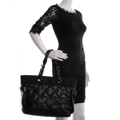 Chanel Coated Canvas Large Paris Biarritz Tote Black 2 of 8