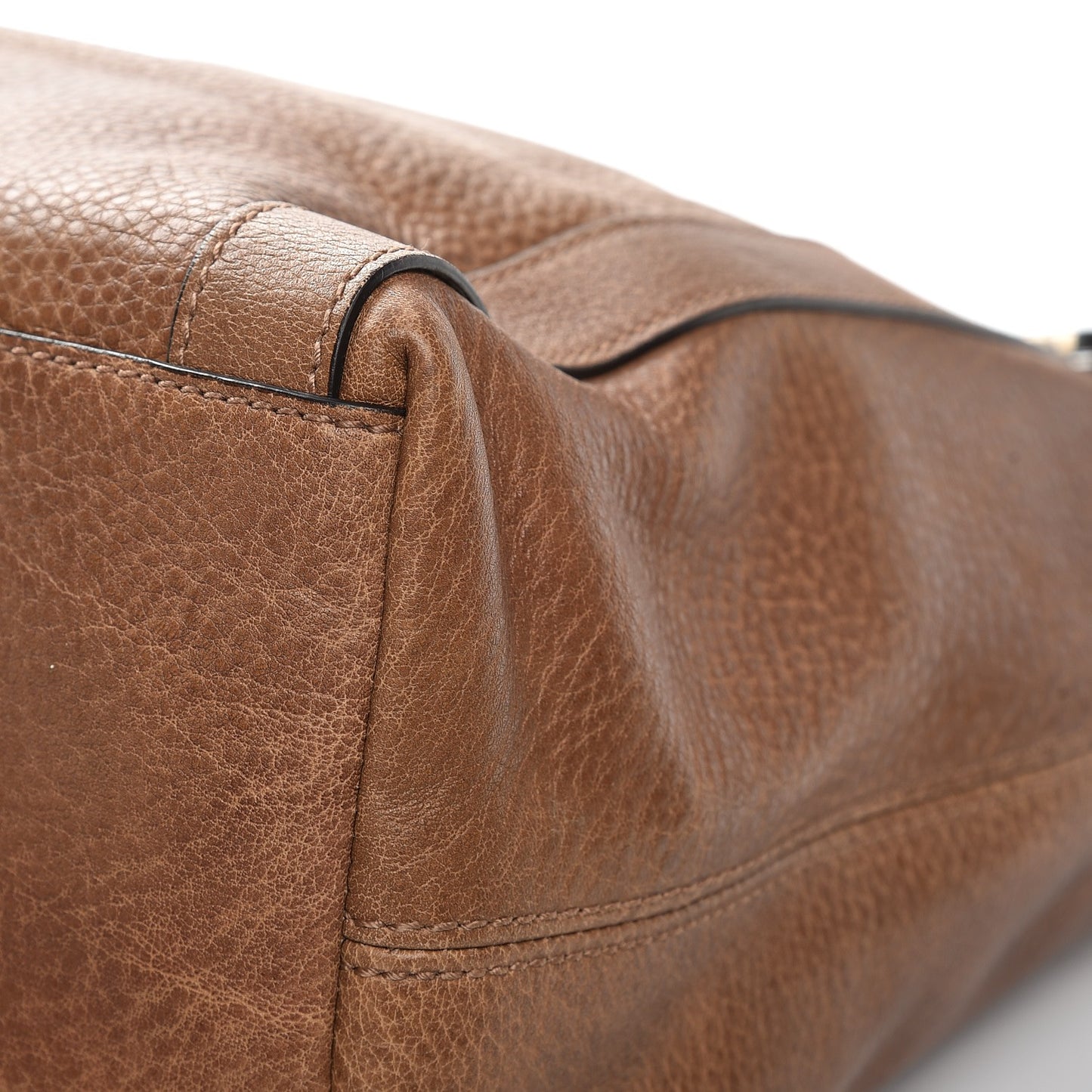 Pebbled Calfskin Medium Miss GG Top Handle Bag Light Cuir
