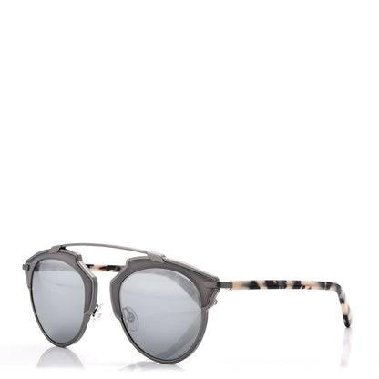Christian Dior So Real Sunglasses Ruthenium Light Havana 1 of 8