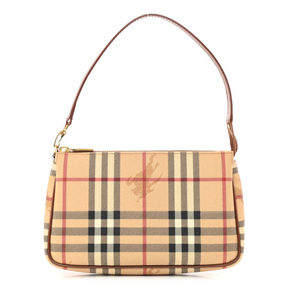 Burberry Haymarket Check Pochette Chocolate 1 of 13
