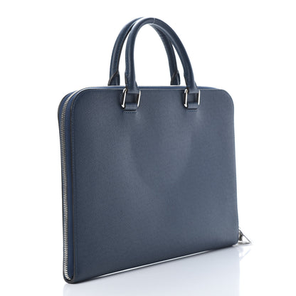 Louis Vuitton Taiga Porte-Documents Slim Bleu Marine 3 of 20