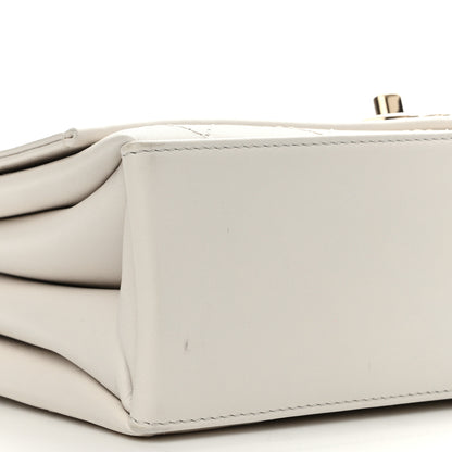 Chanel Calfskin Stitched Large Flap White 10 of 12